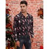 Clearlove Men's Christmas Shirts Long Sleeve Novelty Xmas Button Shirts - 4 of 4