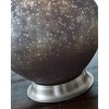 Signature Design by Ashley Bluacy Table Lamp Gray/Silver: Mercury Glass, Urn-Shaped, Woven Shade, 3-Way Switch - 4 of 4