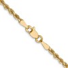 Black Bow Jewelry 2.5mm 14k Yellow Gold Solid Diamond Cut Rope Chain Necklace - 4 of 4