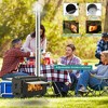 Outdoor Portable Wood Stove for Camping, Cast Iron Tent Heater with Chimney Pipes & View Glass, Ideal for Ice Fishing, Cookouts, Hiking, and Travel - 3 of 4