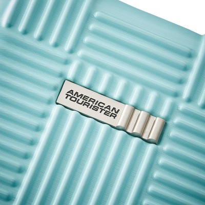 American Tourister NXT Hardside Large Checked Spinner Suitcase - Mint Green
