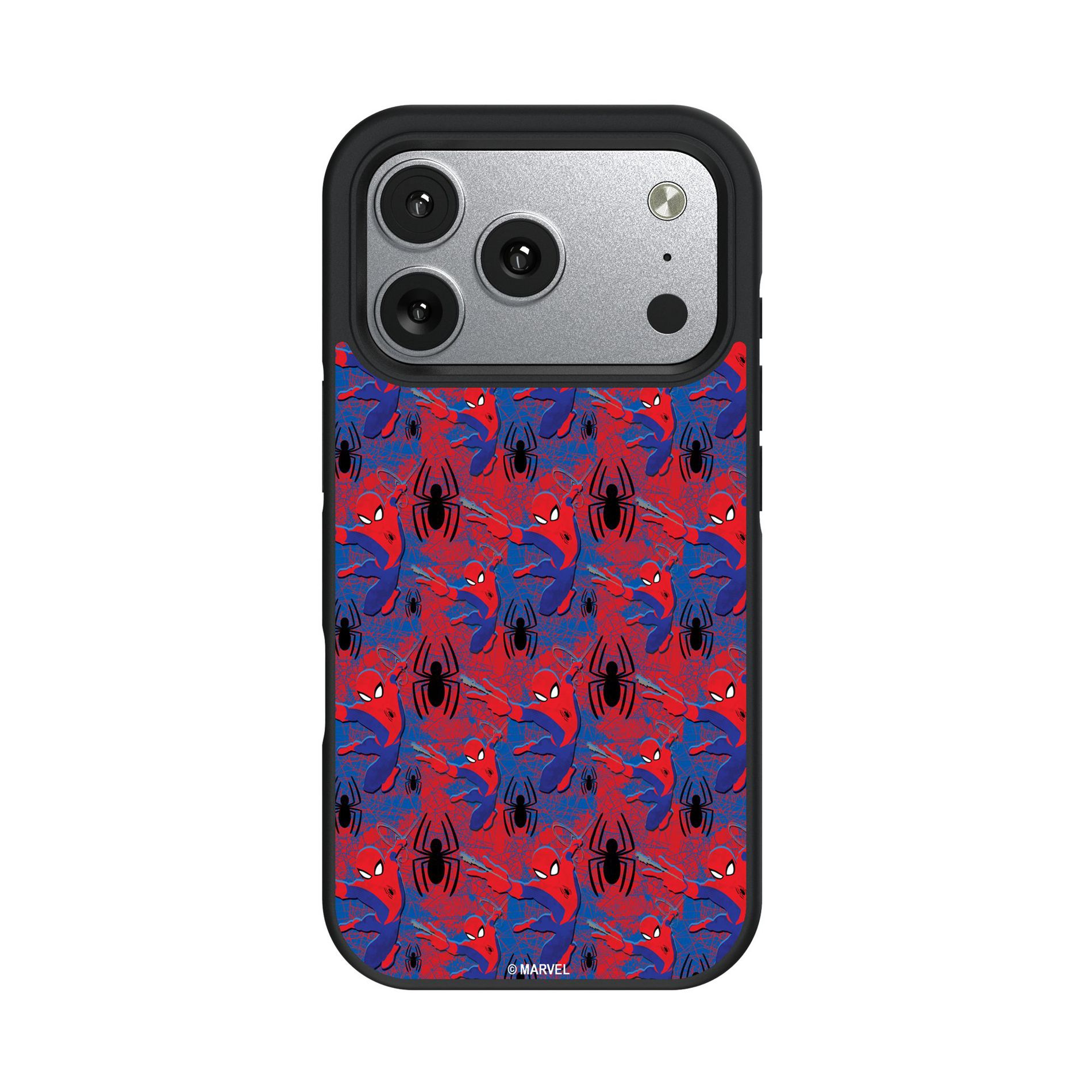 Marvel Spider-Man Pattern Bump Cell Phone Case for iPhone 17 Pro