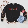 Simply Sage Market Women's Graphic Sweatshirt Believe Colorful - 3 of 4