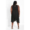 Women's Plus Size Miriam Print Dress - black | CITY CHIC - 3 of 4
