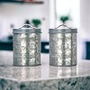 Amici Home Rustic Kitchen Coffee, Sugar, and Bread Relief Galvanized Metal Storage Canister, Food Safe, Set of 3, 76 & 288 Ounce - 4 of 4