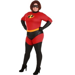 HalloweenCostumes.com The Incredibles Deluxe Plus Size Women's Mrs. Incredible Costume - 1 of 4