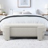 Upholstered Bench with Large Storage Space, End of Bed Storage Bench Ottoman for The Living Room, Entryway - 4 of 4