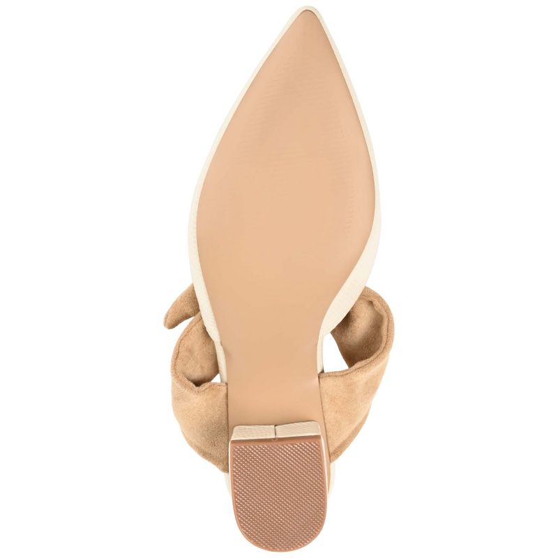Journee Collection Womens Melora Slip On Pointed Toe Mules Flats, 6 of 13
