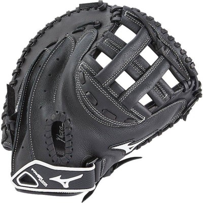 Mizuno Prospect Series Youth Baseball Catcher's Mitt, Black, 31.5