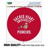 Sacred Heart University Pioneers Logo Automotive Car Window Locker Circle Bumper Sticker - 3 of 4