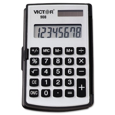 Victor 908 Portable Pocket/Handheld Calculator 8-Digit LCD