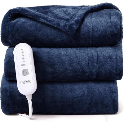 Heated Blanket, Reversible Flannel Electric Throw with 5 Heat Settings, Auto Shut Off