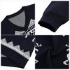 WhizMax Men's V-Neck Christmas Jacquard Pullover Sweater - 4 of 4