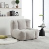 Bean Bag Chair Modern with Ottoman for Living Room and Bedroom 36.6in Wide-3irtyhousy - 2 of 4