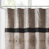 PAGED Jacquard Embroidery Shower Curtain, 72x72" Color-Blocked Medallion Design Shower Curtain, Polyoni Fabric Curtain for Bathroom - 4 of 4