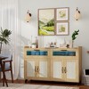 Sideboard Buffet Cabinet with Power Outlet & LED Light - 4 of 4