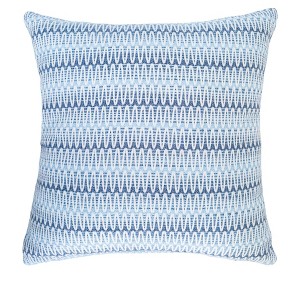 Summer Twist Blue 20x20 Indoor Outdoor Pillow - 1 of 4