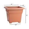 Novelty Countryside Plastic Square Tub Planter - 2 of 4