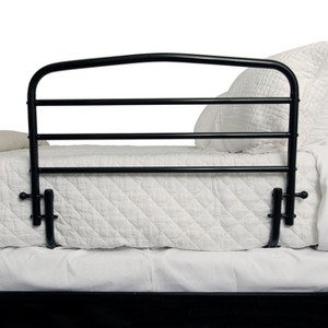 Stander 30 inch Safety Bed Rail, Adult Swing-down Guard Rail for Seniors, Black - 1 of 4