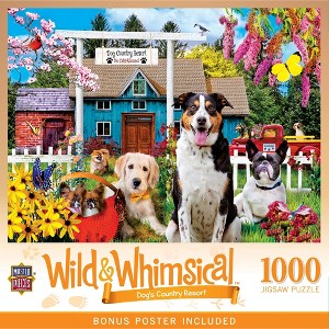 MasterPieces 1000 Piece Puzzle - Dog's Country Resort - 19.25"x26.75" - 1 of 4