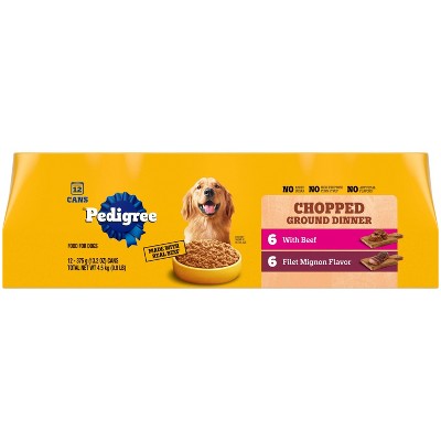 Pedigree Chopped Ground Dinner Variety Pack Wet Dog Food