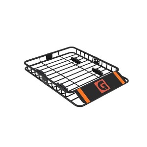 Acekool Roof Rack Cargo Basket Steel Carrier with Wind Deflector for SUVs, Trucks, and RVs - 1 of 4