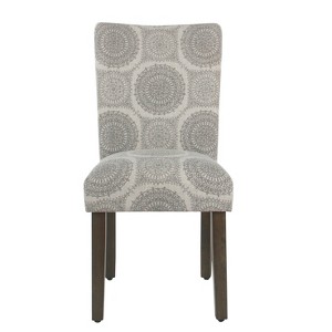Parsons Dining Chair Gray Medallion (Set of 2) - Homepop