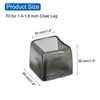 Unique Bargains Non-Slip Noise Reduction Chair Leg Protect Square Floor Pads 16 Pcs - 2 of 3