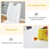 Set of 4 White PU Dining Chairs with Gold Metal Legs - Elegant & Versatile - 2 of 3