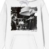Twilight Zone Black and White Screenshot To Serve Man Unisex Adult White Hoodie - 2 of 3
