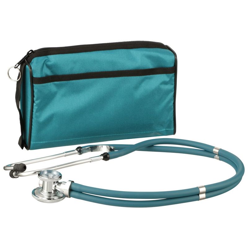 McKesson Adult Green Pocket Reusable Aneroid / Stethoscope Set 2-Tubes 01-768-641-11ATLGM 1 per Box, 2 of 7