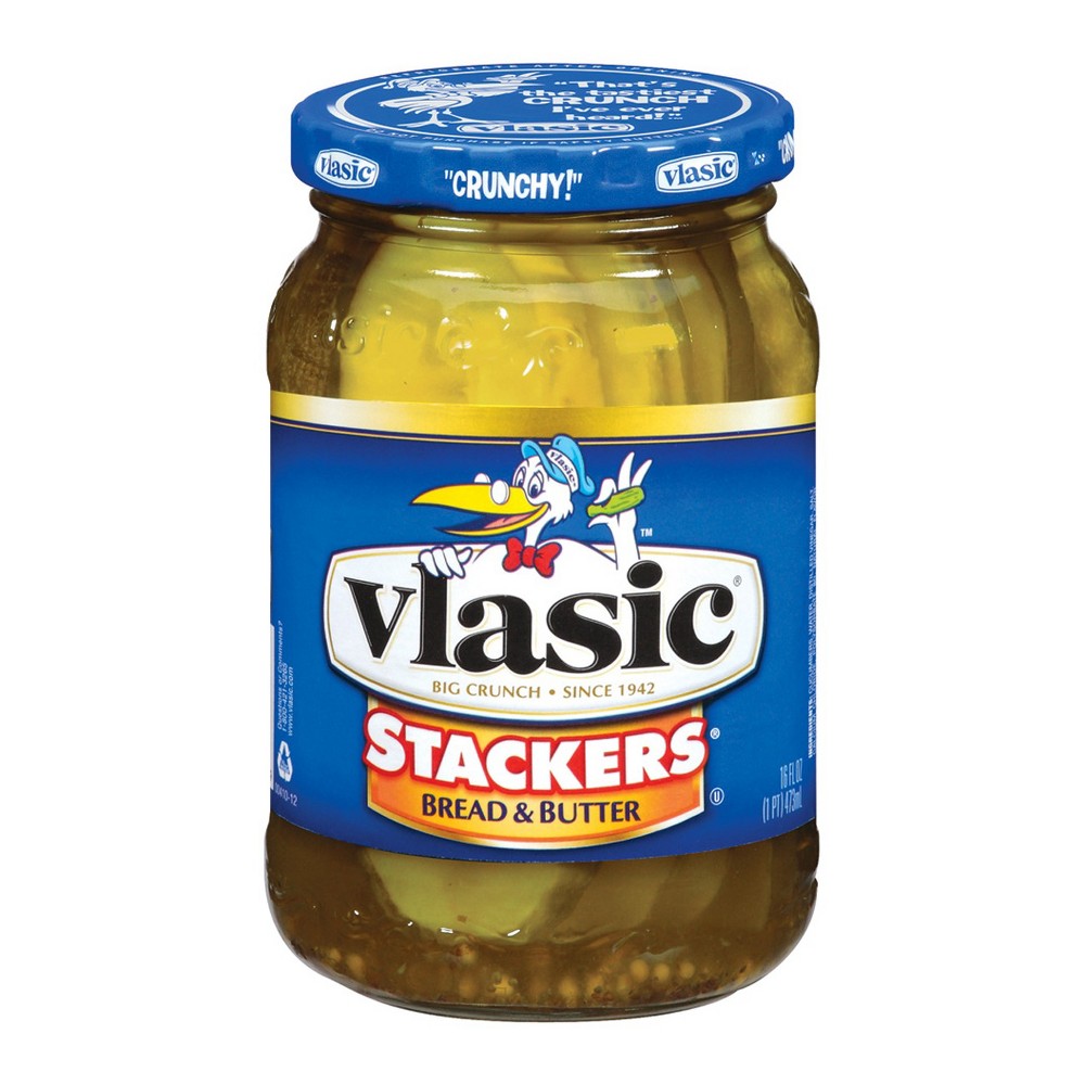 UPC 054100005809 product image for Vlasic Stackers Bread & Butter Pickle Slices 16 oz | upcitemdb.com