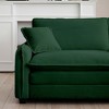 Christopher Knight Home Johnson Mid-Century Modern 115.34" Wood and Corduroy Upholstered 3-Seater Sectional Sofa - 3 of 4