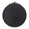 Sapphtopaz Bathroom Wall Mirror, Vanity Mirror with Metal Frame, Baroque Inspired Decorative Mirrors for Over Sink,Bedroom,Living Room,Black - 3 of 4