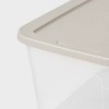56qt Storage Boxes Gray Lid - Brightroom™ - 3 of 3