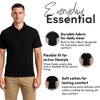 Men’s 5 Pack Pique Polo Shirts | Short Sleeve, Classic Fit & Versatile Style - 4 of 4