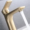 PAGED Brass Bathroom Faucet Single Handle Lavatory Basin Sink Faucet with Advanced Aerator, 1-Hole Faucet for Bathroom Sink - 3 of 4