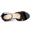 Allegra K Women's Floral Lace Mesh Wedges Sandals - 4 of 4