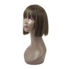 Unique Bargains Women's Bob Wigs 13" Brown with Wig Cap - 2 of 4
