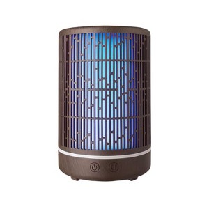 Di'Aroma Ultrasonic Essential Oil Diffuser 200ml, Wood Grain Waterless Scent Diffusers for Home with 7 LED Lights, Quiet Operation & Auto Shut-Off - 1 of 3