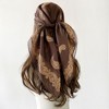 Anna-Kaci Vintage Jacquard Square Scarf Elegant Retro Floral Pattern Headscarf Shawl Wrap - 35.4IN×35.4IN - 2 of 4