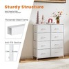 CAVINAS Tall Dresser for Bedroom, Fabric Chest of Drawers, Storage Cabinet with Water-Resistant Wooden Top for Closet/Nursery/Entryway - 4 of 4