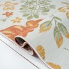 HomeRoots 2' X 8' Ivory Green and Orange Floral Stain Resistant Indoor Outdoor Runner Rug - 4 of 4