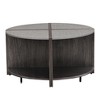GDFStudio Firo Modern 4 Piece Round Coffee Table with 2-Tier Storage - 4 of 4