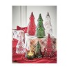 TAG Christmas Glass Twist Tree Tealight Candle Holder Red, 6.25 inch - 2 of 3