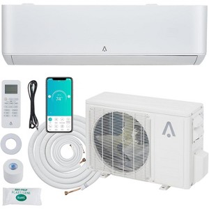 12000 BTU Mini Split Air Conditioner with Heat Pump,23 SEER2WiFi Enabled Ductless AC System,Cools & Heats up to 750 Sq.Ft,115V with Installation Kit - 1 of 4