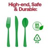 Smarty Had A Party Green Disposable Plastic Party Cutlery Set - 144 Sets - 3 of 4