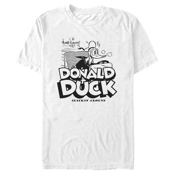 Navy Target Donald & T-shirt Mickey - Large : Duck Retro X Men\'s Friends Blue -
