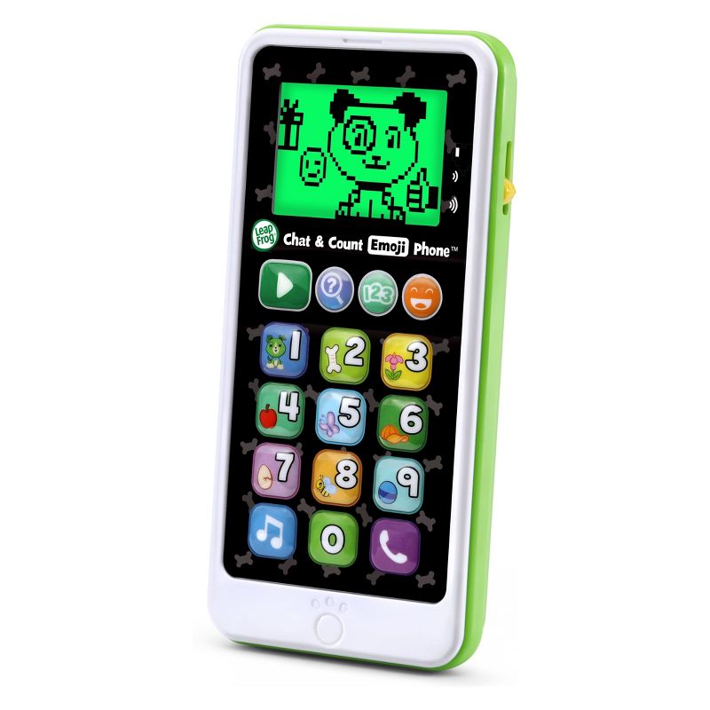 LeapFrog Chat and Count Emoji Phone - Green, 1 of 9