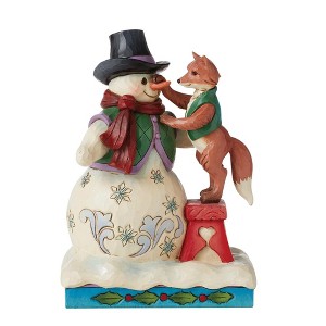 Jim Shore 8.0 Inch Building Friendship Together Heartrqwood Creek Santa Figurines - 1 of 3